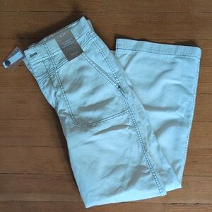 Madewell Cream Wide-Leg Pants